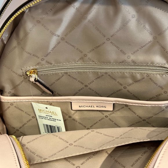 Michael Kors Jaycee Large Zip Pocket Backpack MK Pink - Picture 7 of 10